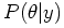 $\displaystyle P(\theta\vert y)$